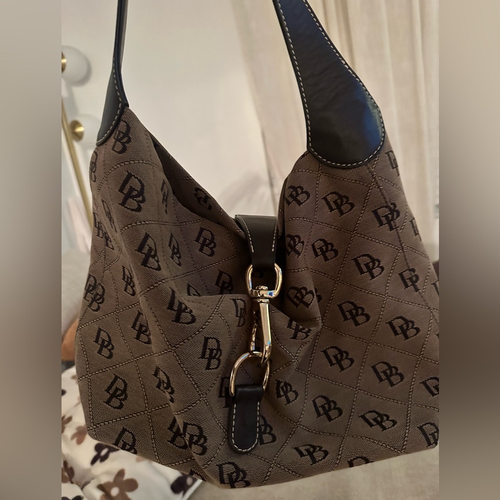 DB Monogram Brown and Black Handbag